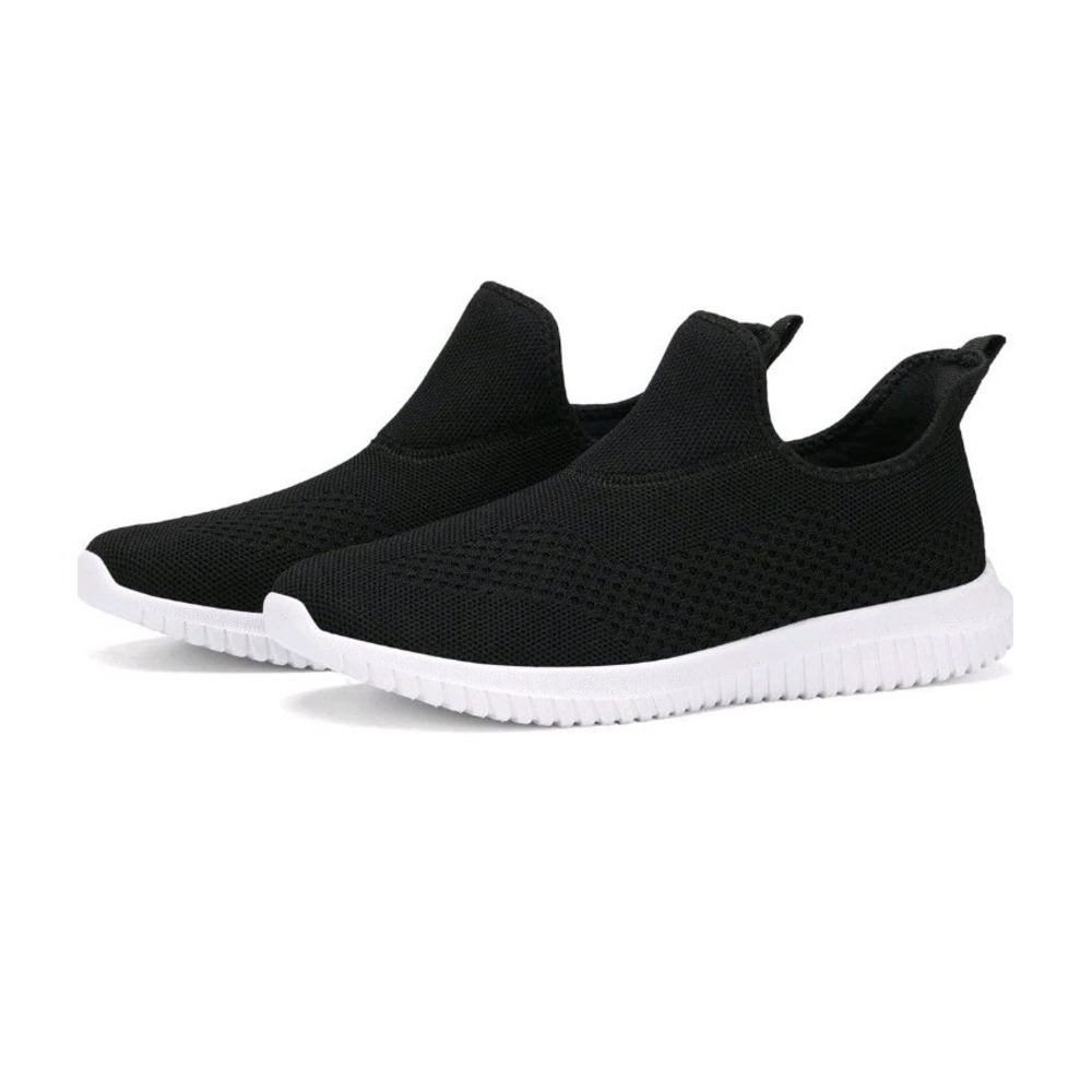Amazon Women Slip On Comfort Walking Shoes Mesh Breathable Black Size 38 7